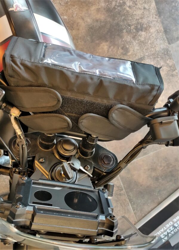 TrailHawk Motorcycle Handlebar Bag with Mobile Pouch
